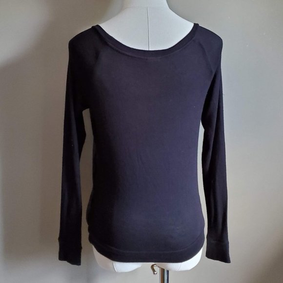 Three Dots sequin front long sleeve sweater. Fun! - Picture 4 of 8